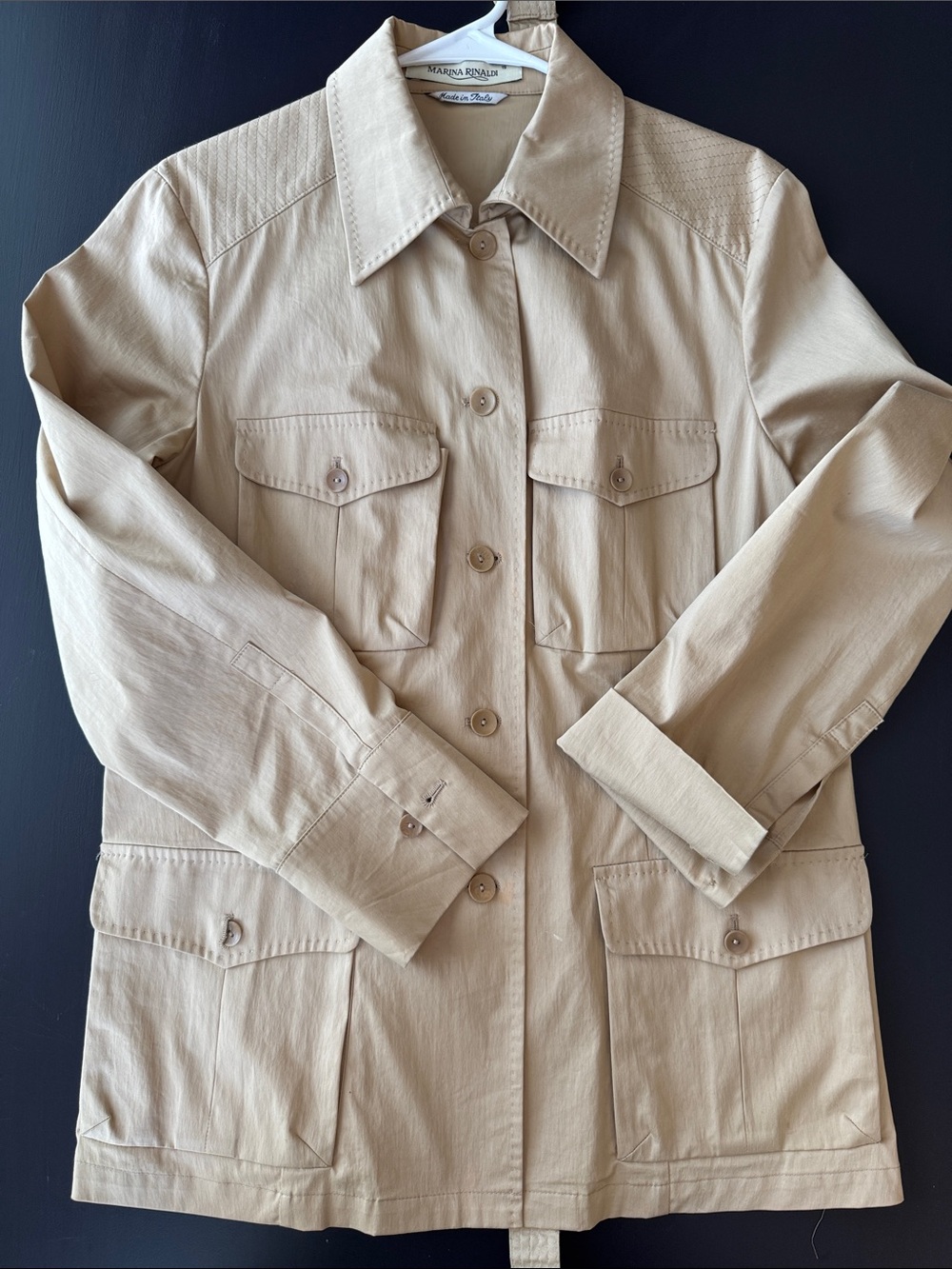 Chic Marina Rinaldi utility jacket-timeless, Italian excellence size 10